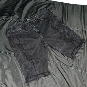 Men’s Black Jean Shorts